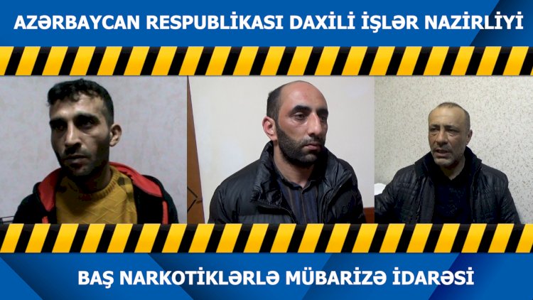    3 narkokuryer həbs olundu   