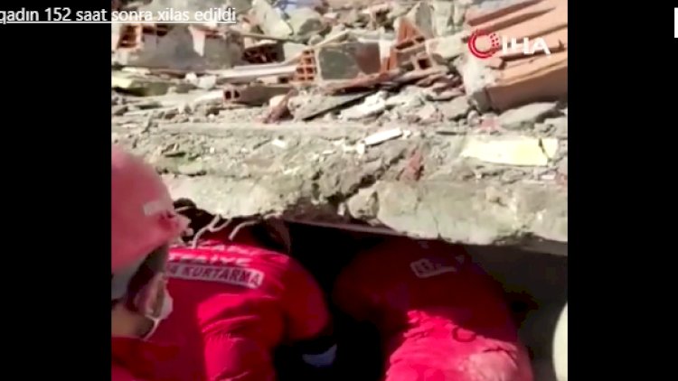    85 yaşlı qadın 152 saat sonra xilas edildi - Video   