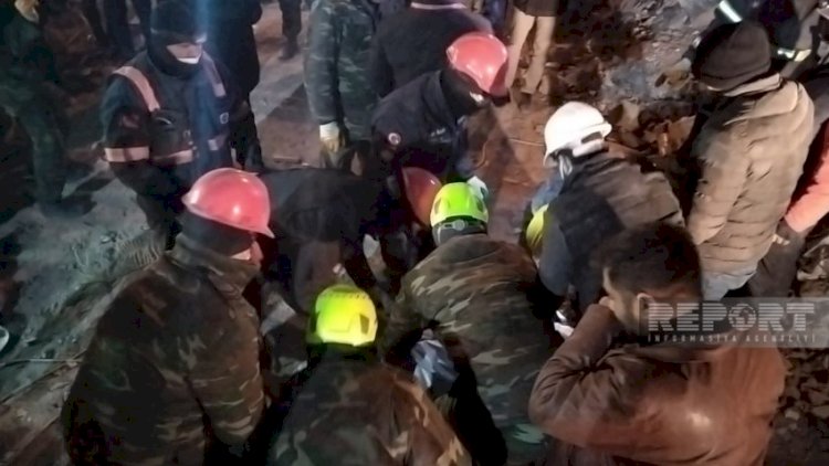    Azərbaycanın xilasediciləri dağıntılar altından kişi meyitini çıxardı   