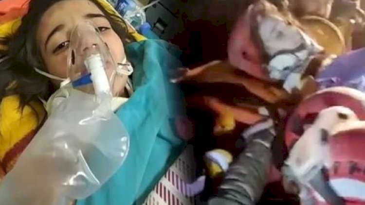    Kahramanmaraşda 10 yaşlı Ayça 185 saatdan sonra xilas edildi   