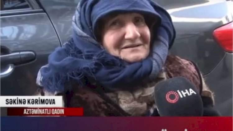    Son 50 manatını Türkiyəyə göndərən yaşlı nənə - Video   