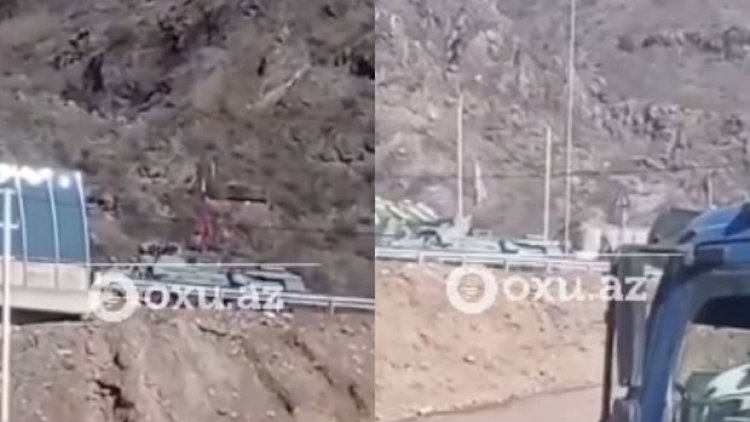    Qubadlı-Laçın yolunda sülhməramlılar silahlarını dinc əhalinin üzərinə çevirib   - VİDEO