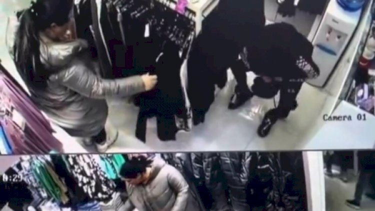    Bakıda qadınlar mağazanı belə soydu - Tükürpədən oğurluq anı   