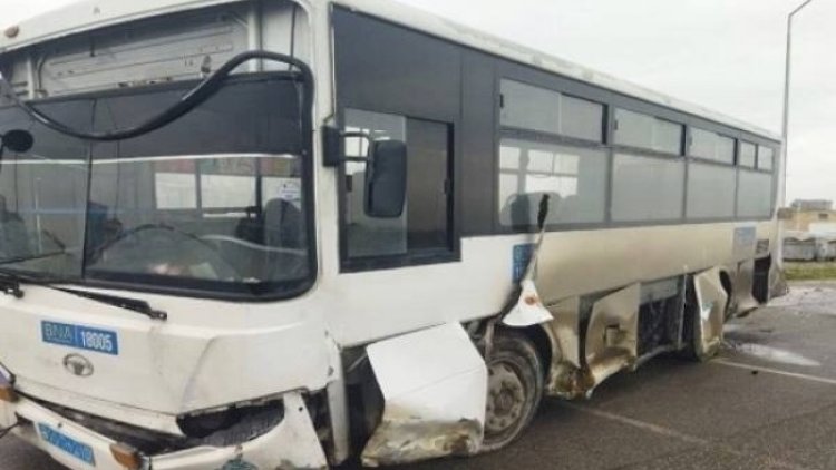    Sumqayıtda avtobus qəzaya düşdü - Sürücü öldü   