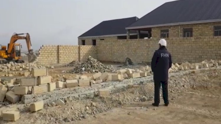    Daha bir qanunsuz tikinti söküldü   - Video