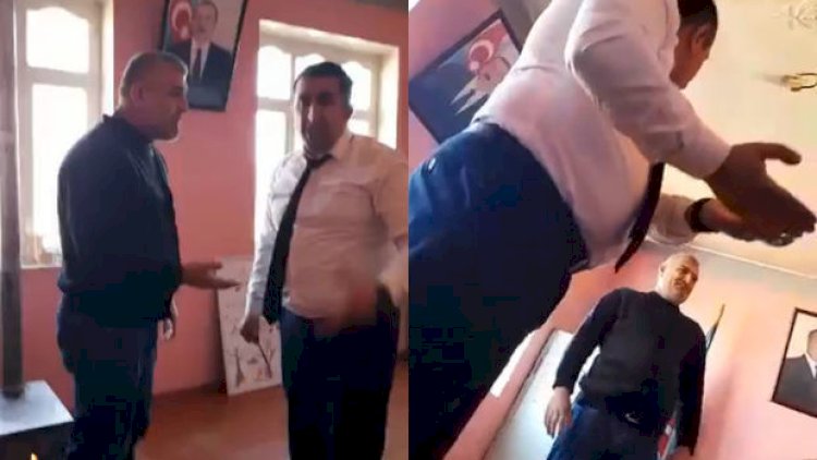    Biləsuvarda direktor ilə müəllim arasında baş vermiş insidentin təfərrüatı   - Video