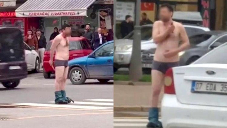    Küçədə soyunub hamını söyməyə başladı - Video   