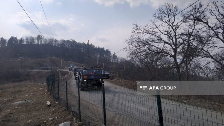    Laçın-Xankəndi yolundan gün ərzində RSK-nın 79 maşını keçib   