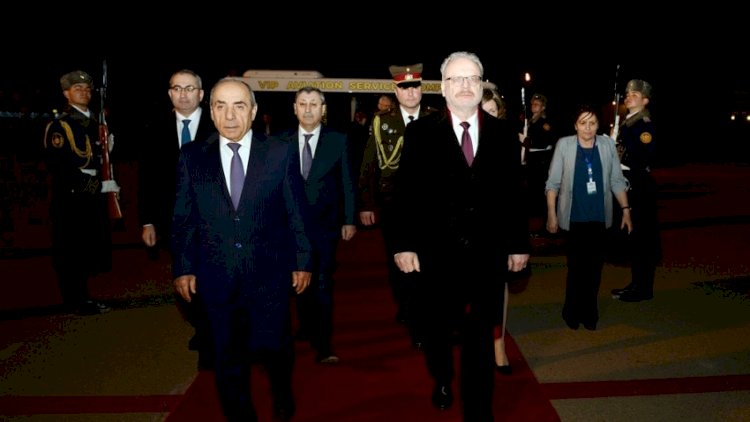    Latviya Prezidenti Azərbaycana gəldi    