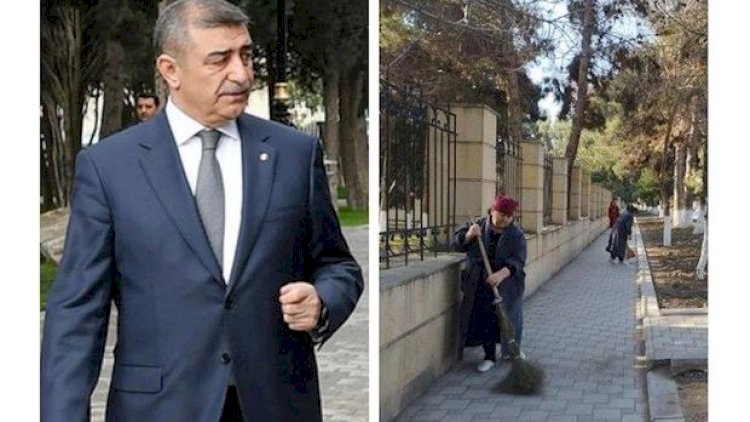    İcra başçısı tibb işçilərinə küçə süpürtdürdü – FOTO   