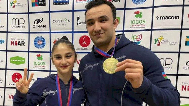   Gimnastika cütlüyümüzdən qızıl medal - Dünya kuboku   