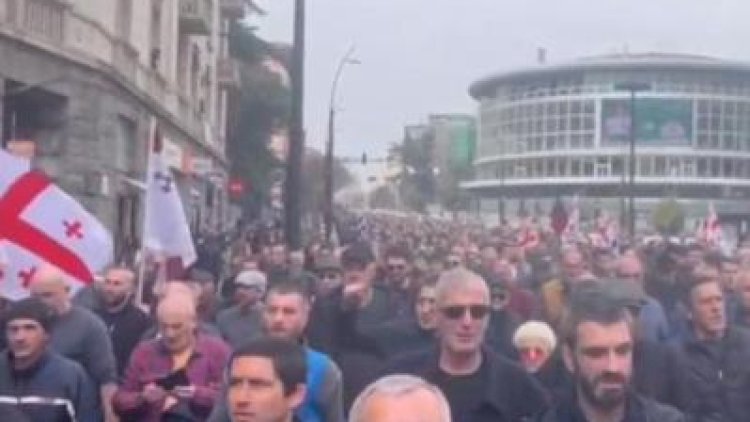    Tbilisidə Avropa İttifaqının bayrağı yandırıldı   