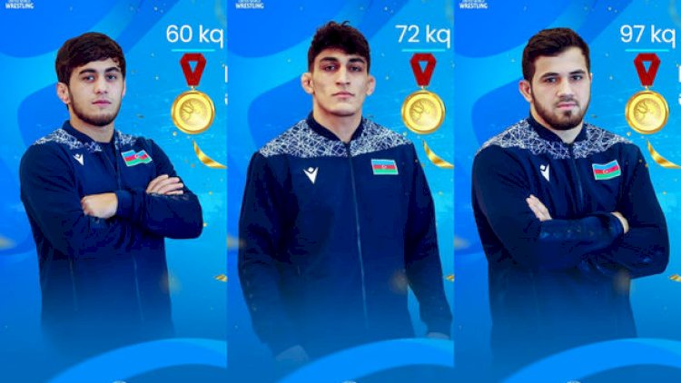    Azərbaycanın üç güləşçisi Avropa çempionu oldu   