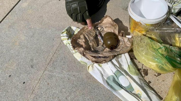    Bakıda qumbara tapıldı   