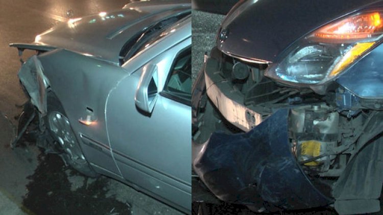    Bakıda “Mercedes” və “Prius” toqquşdu - Fotolar   