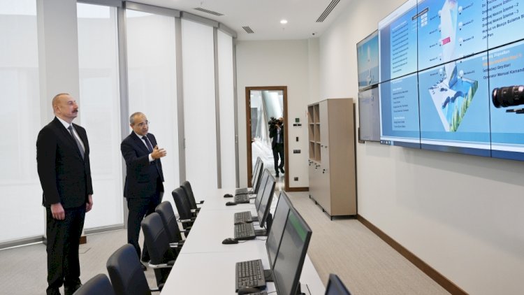    Prezident Dövlət Xidmətinin yeni inzibati binasının açılışında    