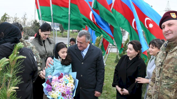    Abşeronda “Heydər Əliyev İli” çərçivəsində ağacəkmə aksiyası keçirildi - Foto   