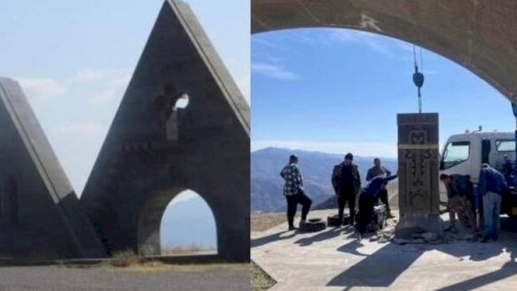    Ermənilərin qondarma abidəsi Ordumuzun nəzarətinə keçdi   