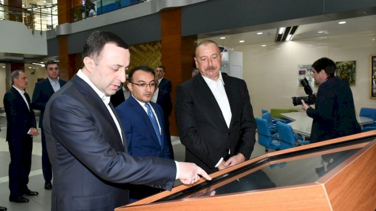    İlham Əliyev və İrakli Qaribaşvili Qəbələ regional “ASAN xidmət“ mərkəzində oldular   