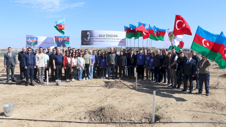    Ulu Öndər Heydər Əliyevin 100 illik yubileyi ilə əlaqədar növbəti ağacəkmə tədbirləri keçirildi   - Fotolar