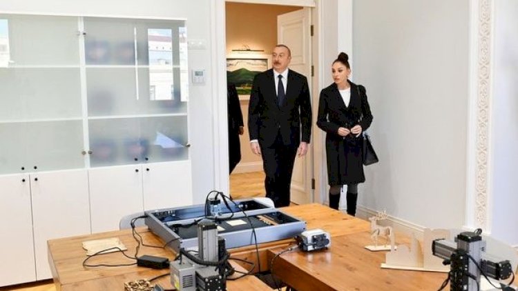    İlham Əliyev və Mehriban Əliyeva Neftçalada yeni tikilən məktəbin açılışında   - Fotolar
