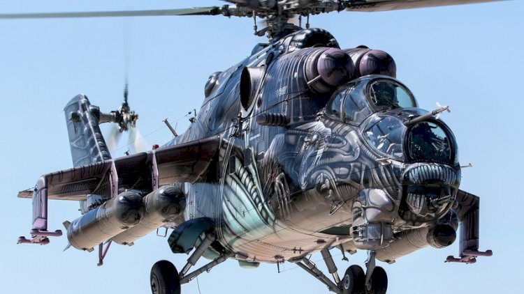    Ukrayna hərbçiləri Rusiyaya məxsus Mi-24 helikopterini məhv etdi   
