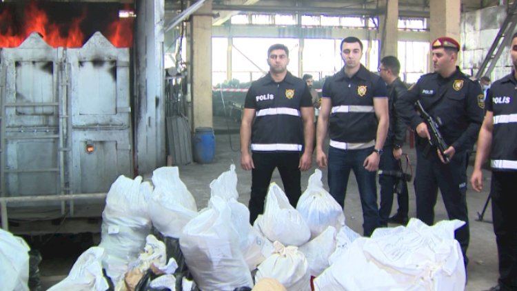    Sabunçudakı zavodda 3 ton narkotik məhv edildi   