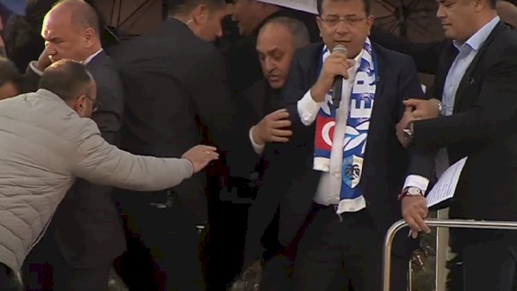    Əkrəm İmamoğlunun mitinqinə hücum oldu: Yaralılar var   - Fotolar