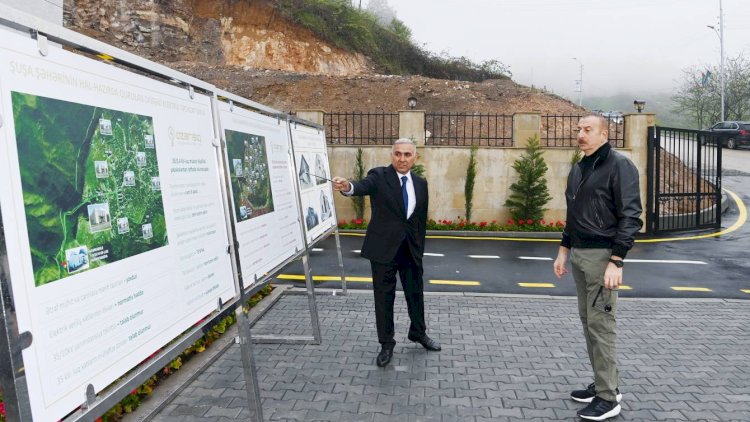    İlham Əliyev Şuşada yeni mərkəzin açılışında    