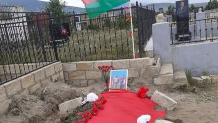    Qətlə yetirilən qadının məzarına şəhid yoldaşı ilə birgə şəkli qoyuldu - Fotolar   