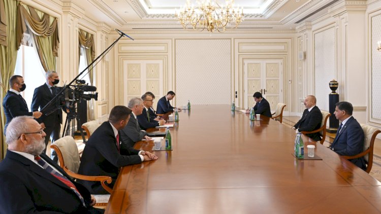    Prezident Əliyev Slovakiya parlamentinin sədrini qəbul etdi   