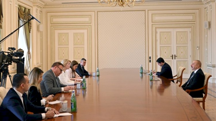    Prezident Əliyev Monteneqro parlamentinin sədrini qəbul etdi   