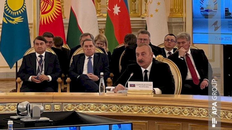    Prezident Moskvada AAİŞ-in iclasında iştirak edir   