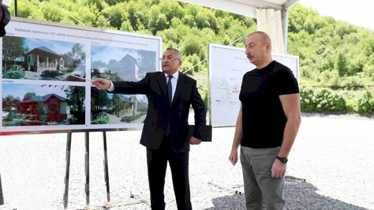    İlham Əliyev Yanşaq kəndinin təməlini qoydu    