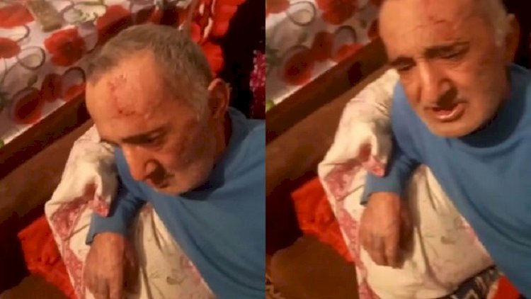   Bakıda oğul atasını döydü, qardaşı isə lentə aldı -VİDEO   