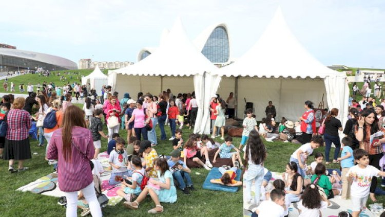    Heydər Əliyev Mərkəzinin parkında “Uşaq festivalı” təşkil olundu - Fotolar   