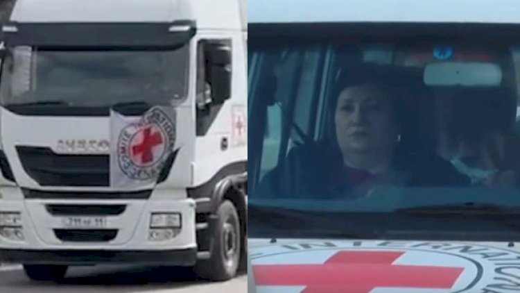    BQXK avtomobilləri “Laçın” postundan keçdi - Video   