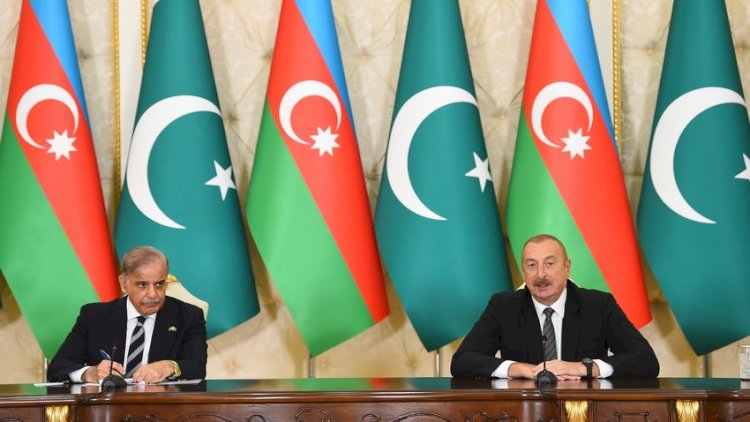   İlham Əliyev və Məhəmməd Şahbaz Şərif mətbuata bəyanatlarla çıxış ediblər   - TAM MƏTN