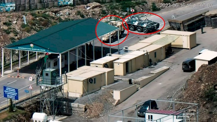    Ermənilər “Laçın” postundan görüntü yaydı: yollar bağlıdır - FOTOLAR   