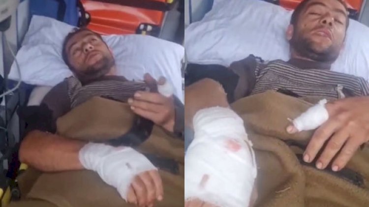    Laçında ayı sakinə hücum etdi - Video   