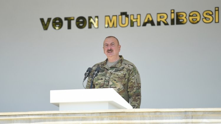    İlham Əliyev Laçın sərhəd-buraxılış məntəqəsindən danışdı    