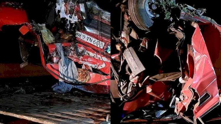    Salyanda avtomobil su kanalına aşdı: Ölənlər var - Fotolar   
