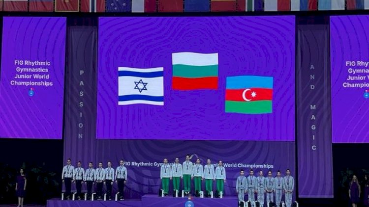    Yığmamız bədii gimnastika üzrə gənclər arasında dünya çempionatında bürünc medal qazandı - Fotolar   