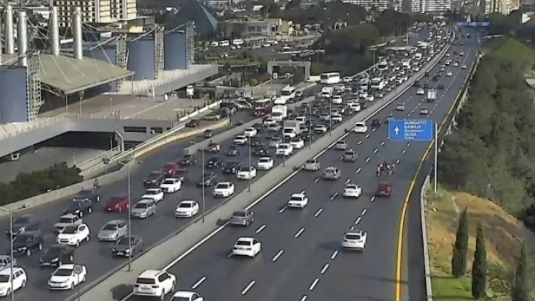    Bakıda hazırda sıxlıq müşahidə edilən yollar   