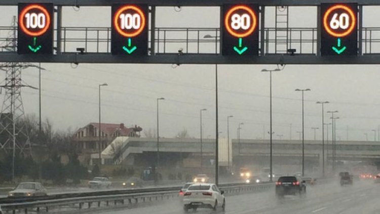    Yollarda sürət həddi endirildi   