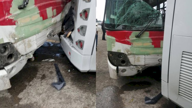    Bakıda sərnişin avtobusları toqquşdu - Xəsarət alanlar var   