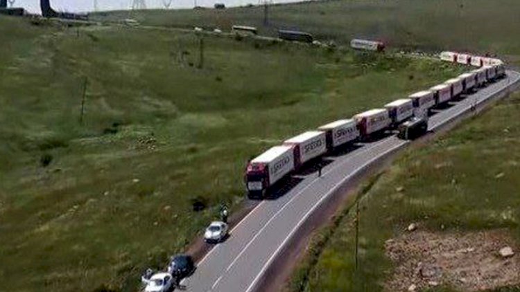    Ermənistanın Qarabağa göndərdiyi 400 tonluq yük - Video   