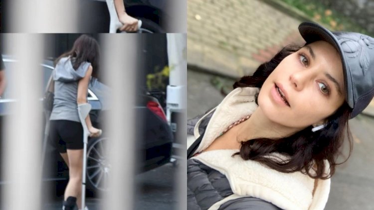    Beren Saat konsertə əsa ilə getdi - Foto   