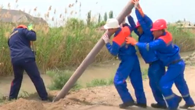   “Azərişıq” Ağdamda yenidənqurma işlərini davam etdirir    - Video