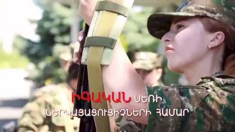    Bu da ermənilərin “qadın batalyonu” - Video   